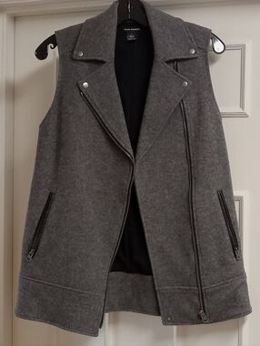 Club Monaco Gray Wool Blend Vest